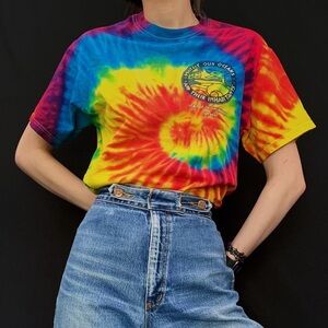 San Diego save our oceans tie dye Hanes tshirt